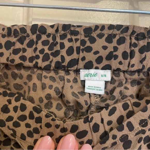 Aerie Beach and Beyond Leopard Print High Waist Shorts - Picture 4 of 4